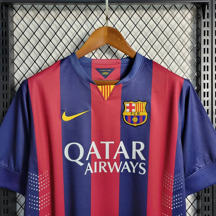 Barcelona 2014 Home UCL Jersey - 图片 3