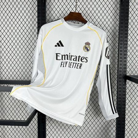 Real Madrid 2025 L/S Home Jersey